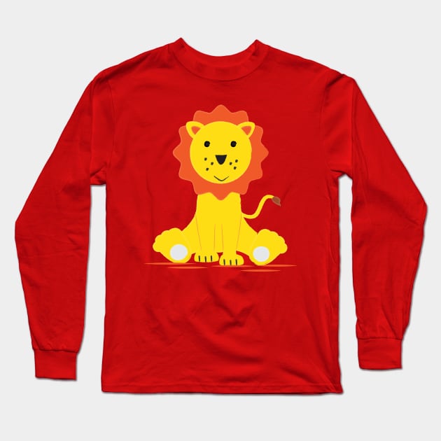 Cute lion Long Sleeve T-Shirt by grafart